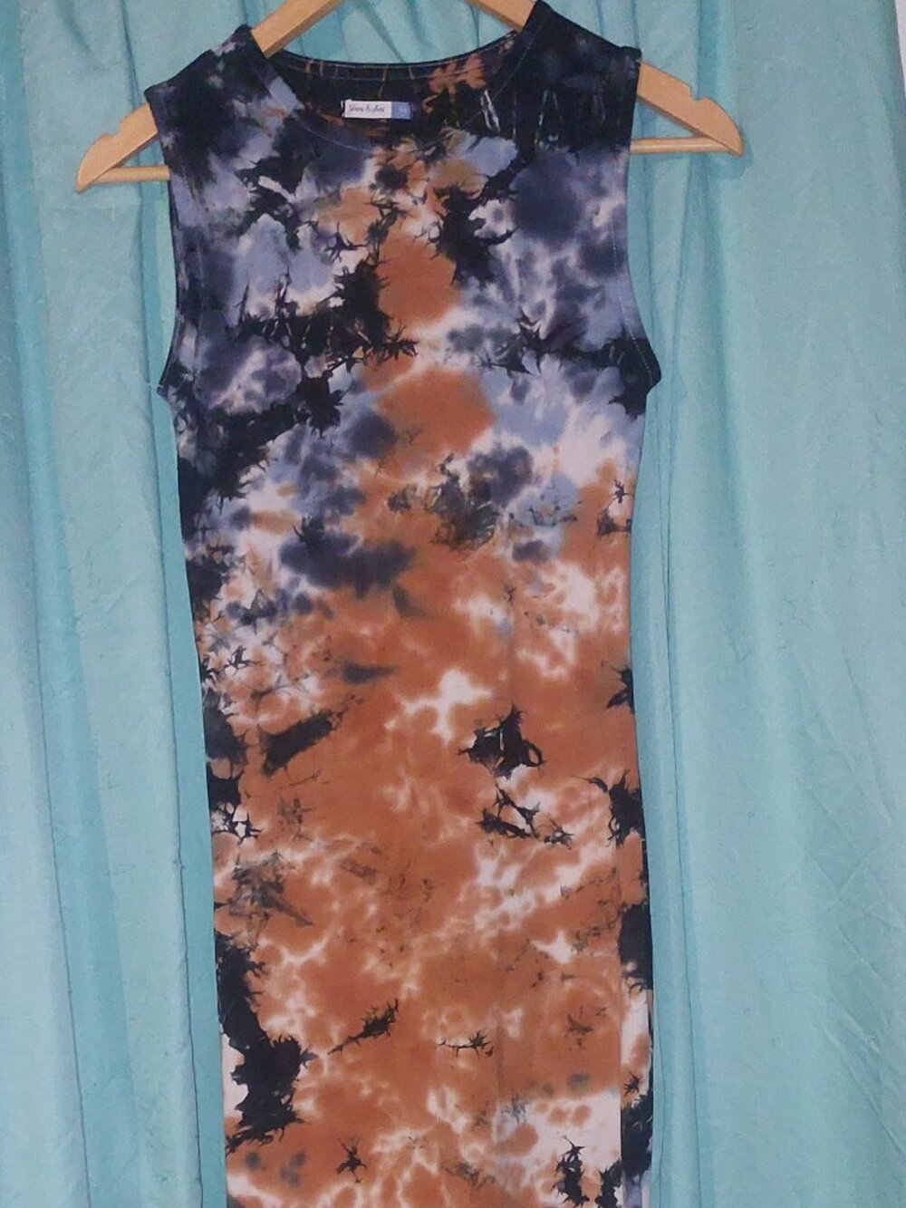 Yarn & Sea Tie Dye Sleeveless Midi/Maxi Dress XS